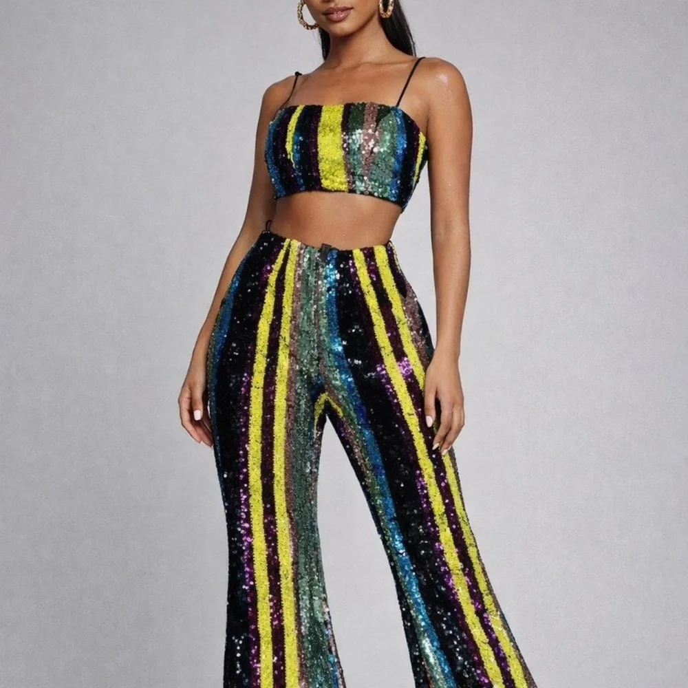 Sequin Flair Pants - Picture 2 of 2